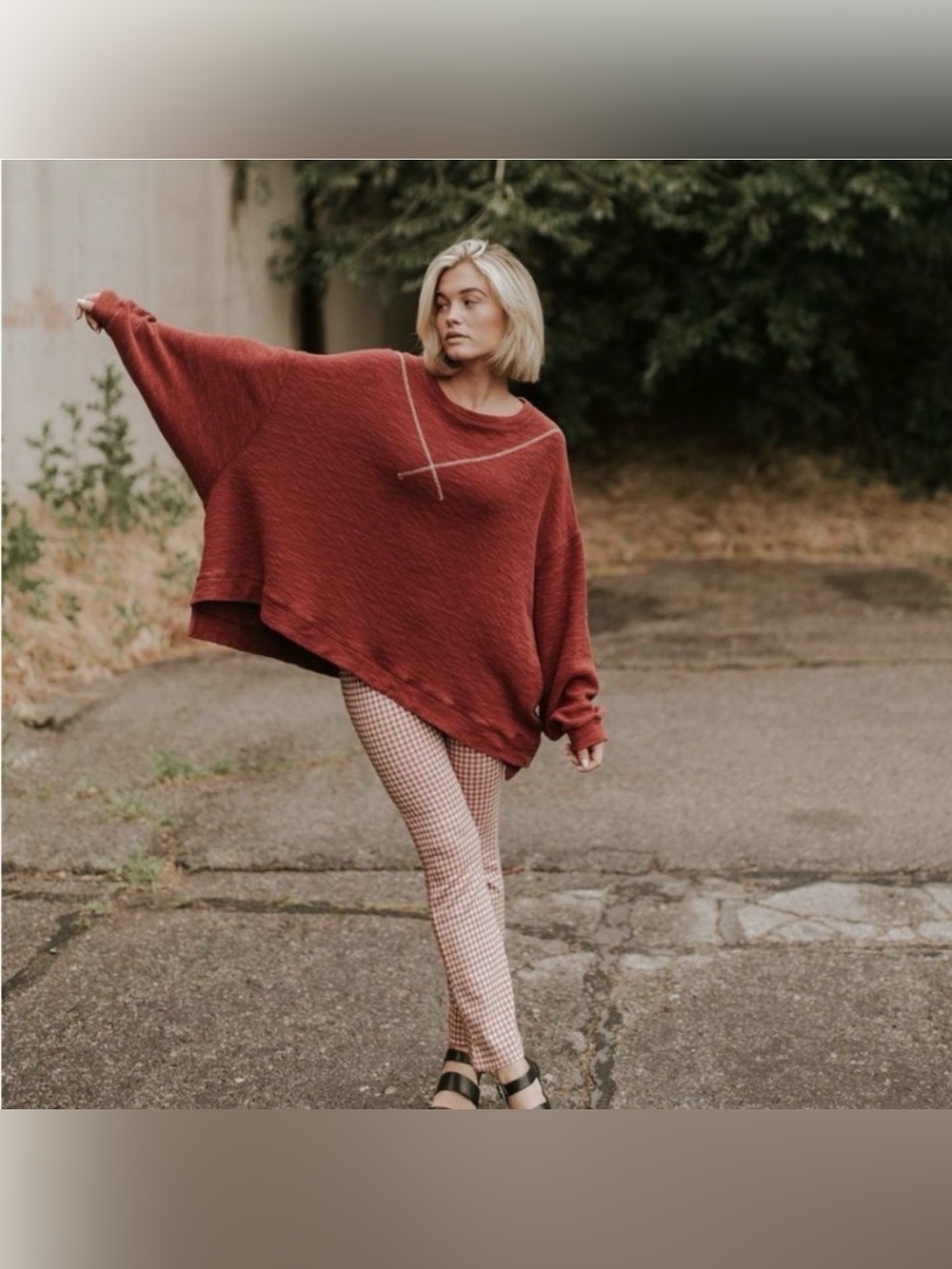 We The Free Come Again Tee Sweatshirt Oversized Slouchy Relaxed Soft Girl Boho
